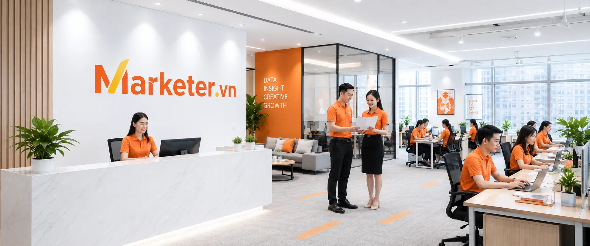 Click để chọn ảnh — bấm “Thay ảnh” mới mở Media Library Bài tập thực hành trên dự án marketing