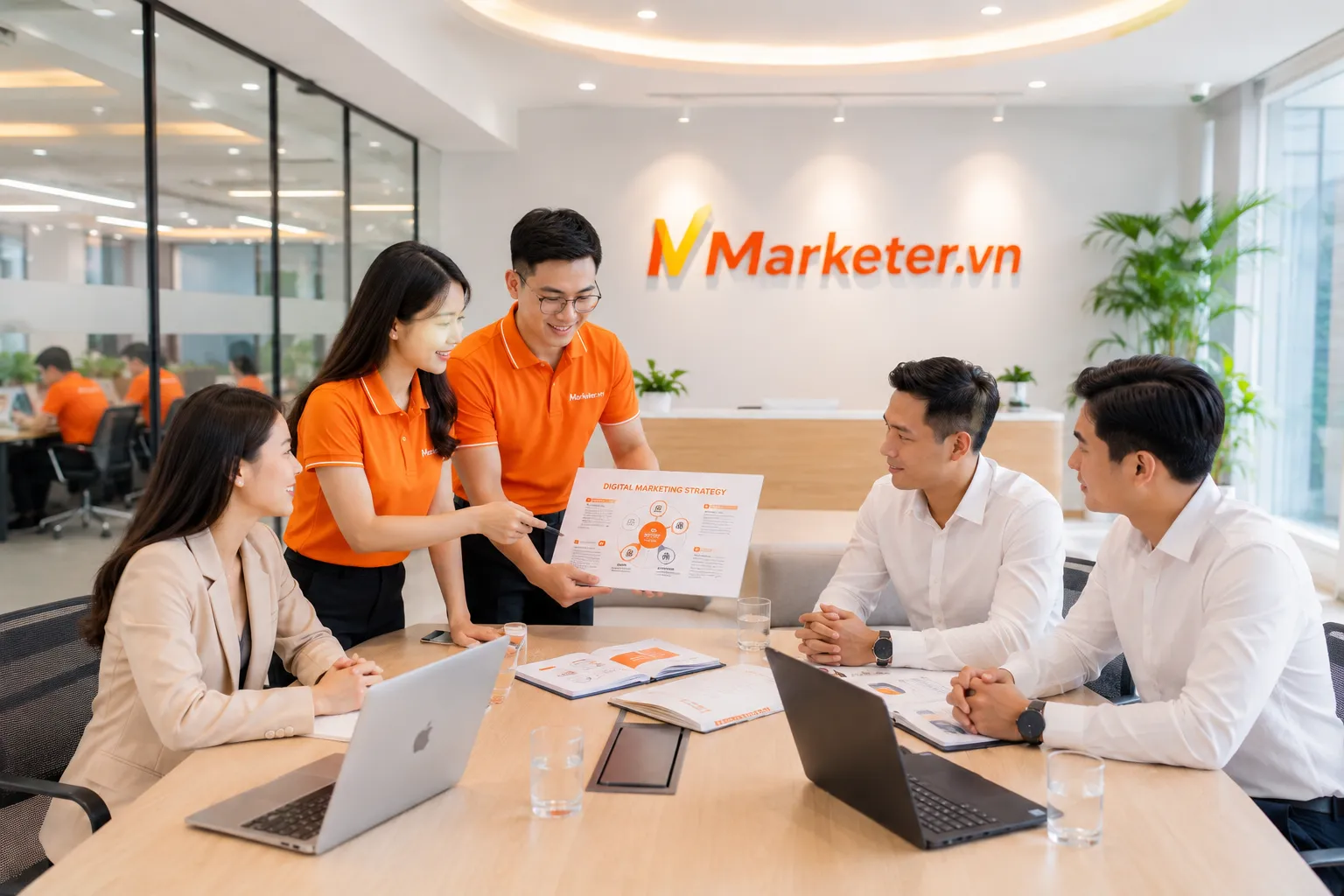 Click để chọn ảnh — bấm “Thay ảnh” mới mở Media Library Mentor Marketer.vn trao đổi và hướng dẫn người học